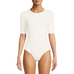 Women's Crewneck Bodysuit with Short Sleeves from Time and Tru